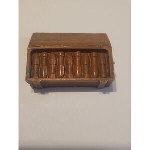 Vintage Marx Playset Battleground Part Mortar Shell Rounds Box Crate